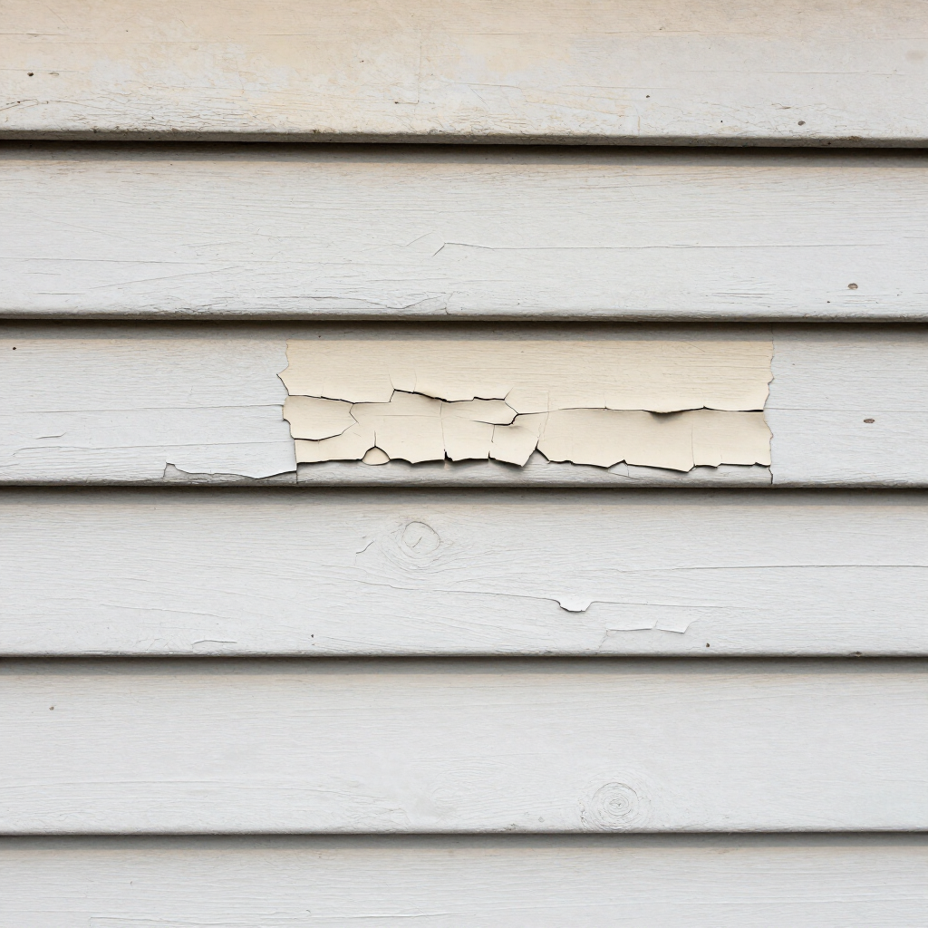 Peeling siding paint