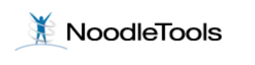 NoodleTools logo with a blue figure holding noodles above the black wordmark