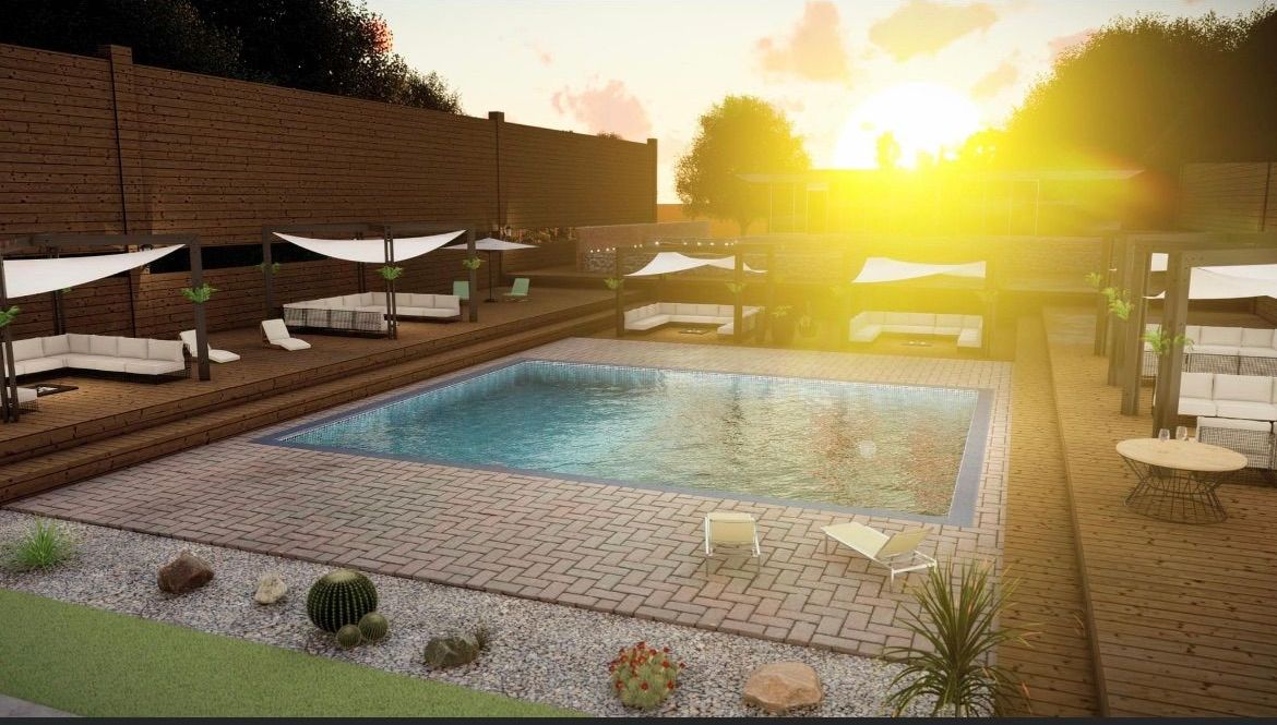 An eco-pool installation in Coldspring, TX by All Star Lawn and Landscape