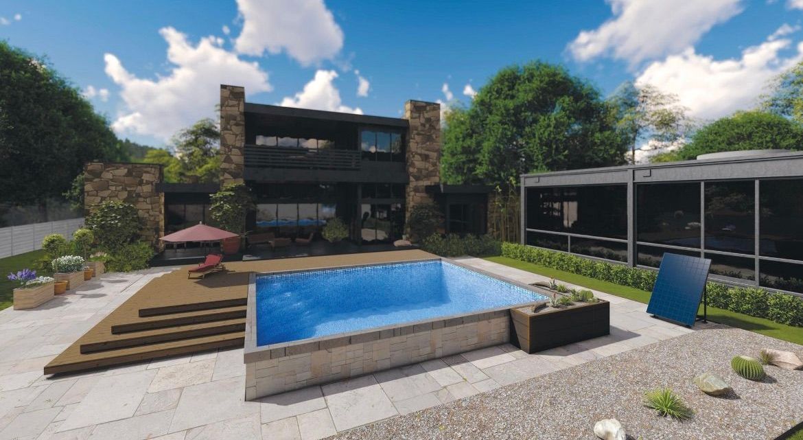 An eco-pool installation in Coldspring, TX by All Star Lawn and Landscape