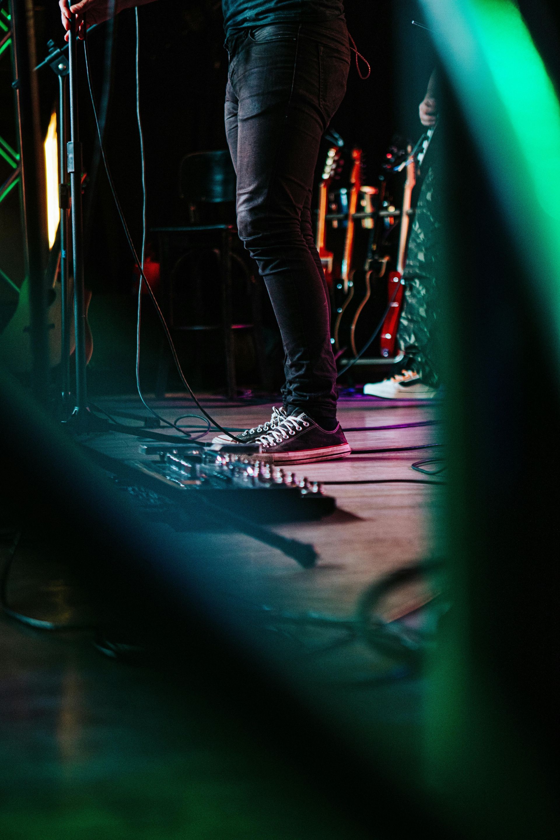guitarist on stage