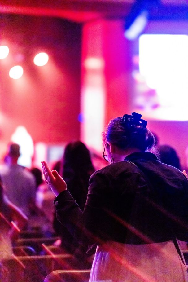 image of a girl worshipping