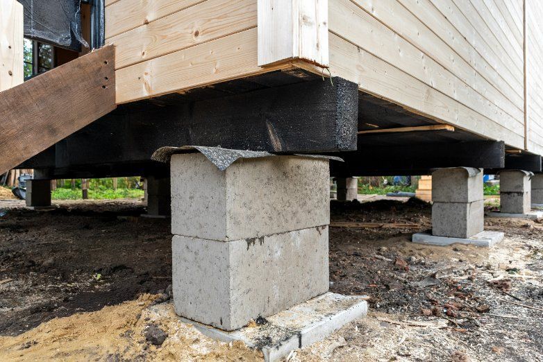 A House is Being Built on Concrete Blocks — Q-Pile Foundations in Maroochydore, QLD