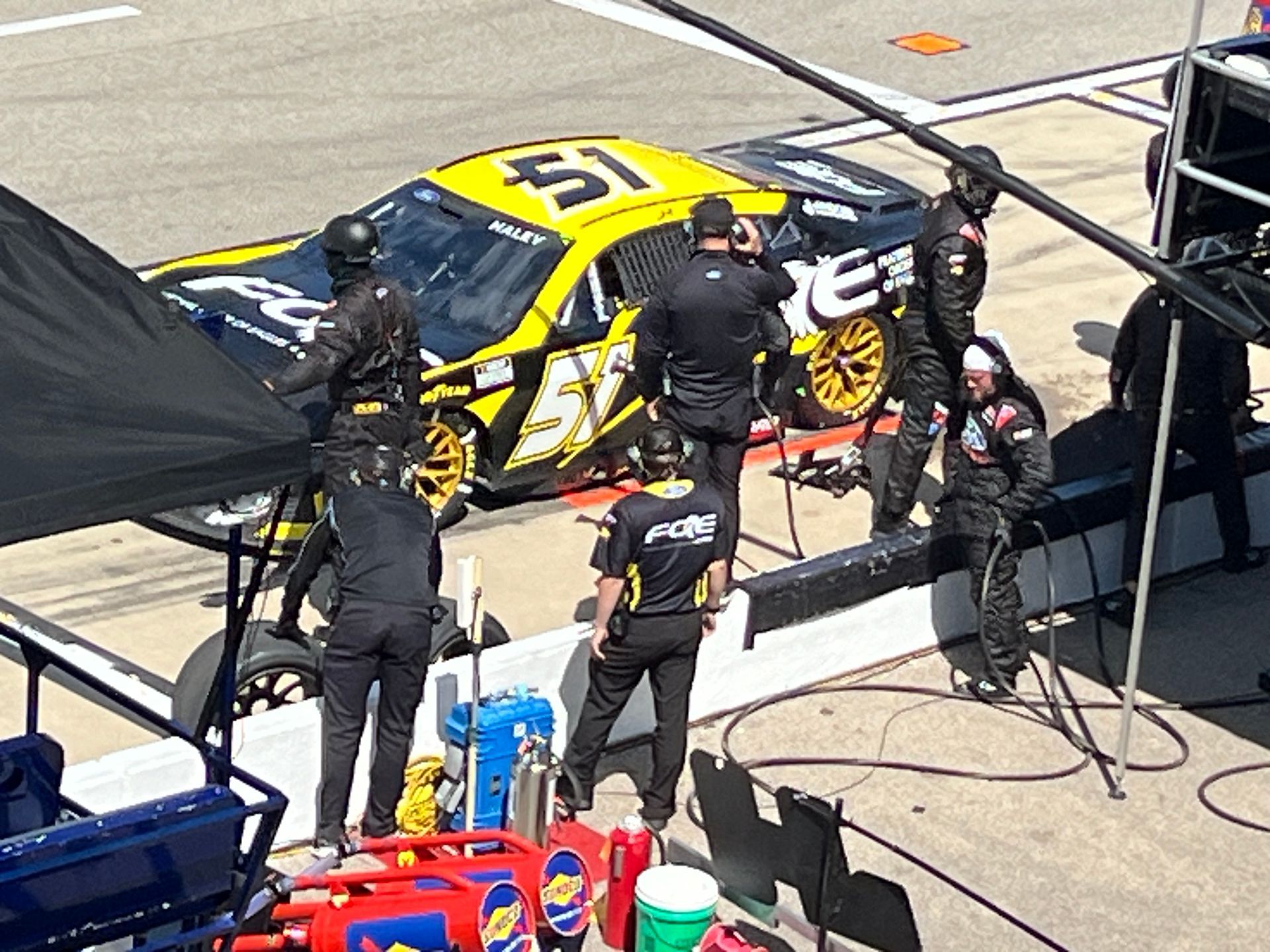 In the pits