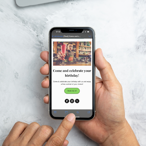 Free cocktail birthday marketing campaign eshot