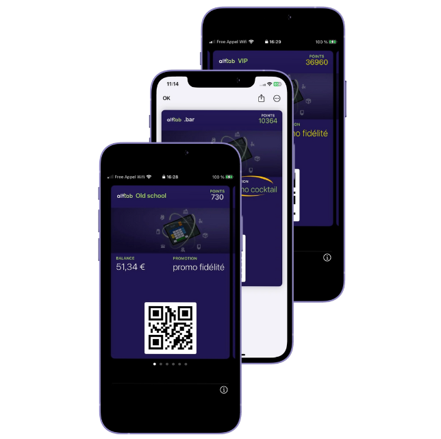 Cartes de membre avec QR codes dans le wallet d'Apple