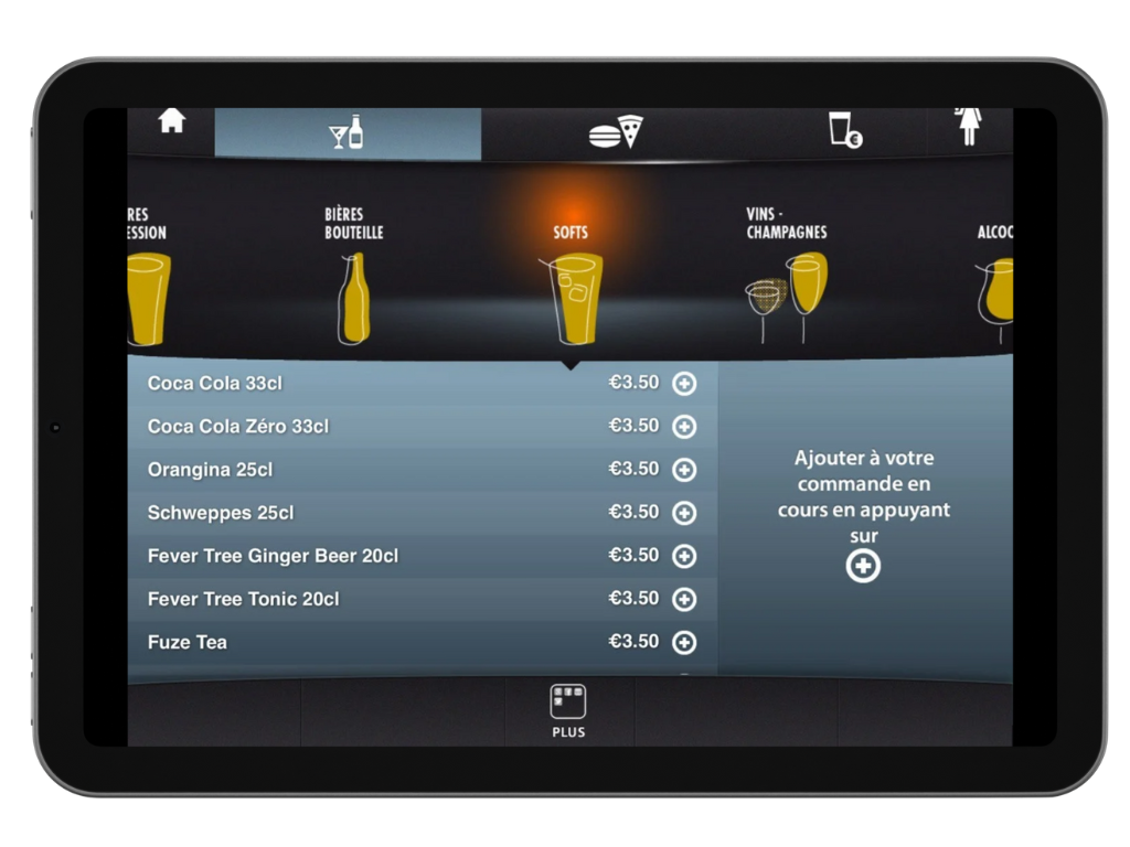 Menu iPad