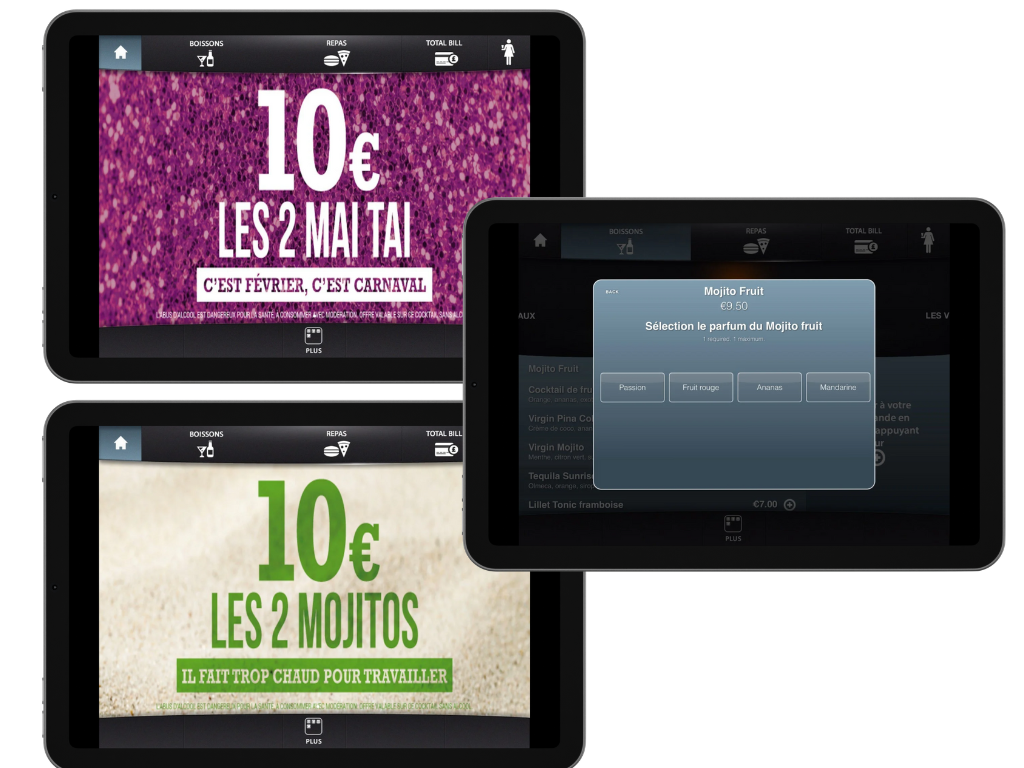 Menu iPad