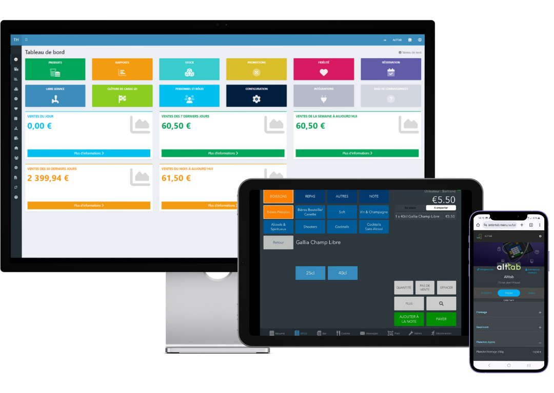 Tabology pub & bar EPOS, back office and mobile ordering