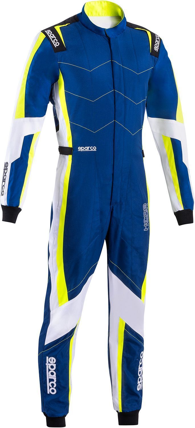 Sparco kartoverall Kerb Advanced blauw/geel