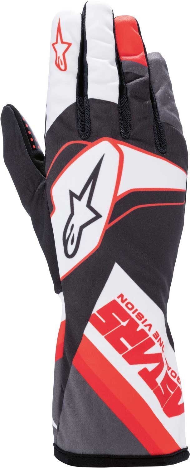 Alpinestars karthandschoen Tech 1k race v2 zwart/wit/rood