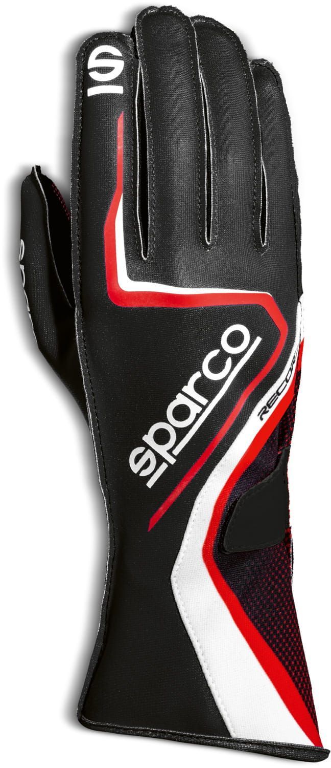 Sparco karthandschoenen Record zwart/rood