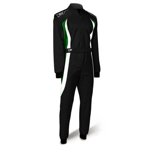 Speed kartoverall Cordura Atlanta CS-3 zwart/wit/groen