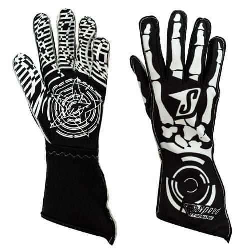 Speed karthandschoenen Misano G1 zwart/wit
