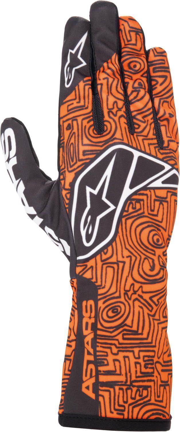 Alpinestars karthandschoen Race v2 Vertical oranje/zwart