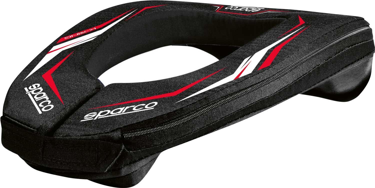 Sparco nekbeschermer K-Ring zwart/rood