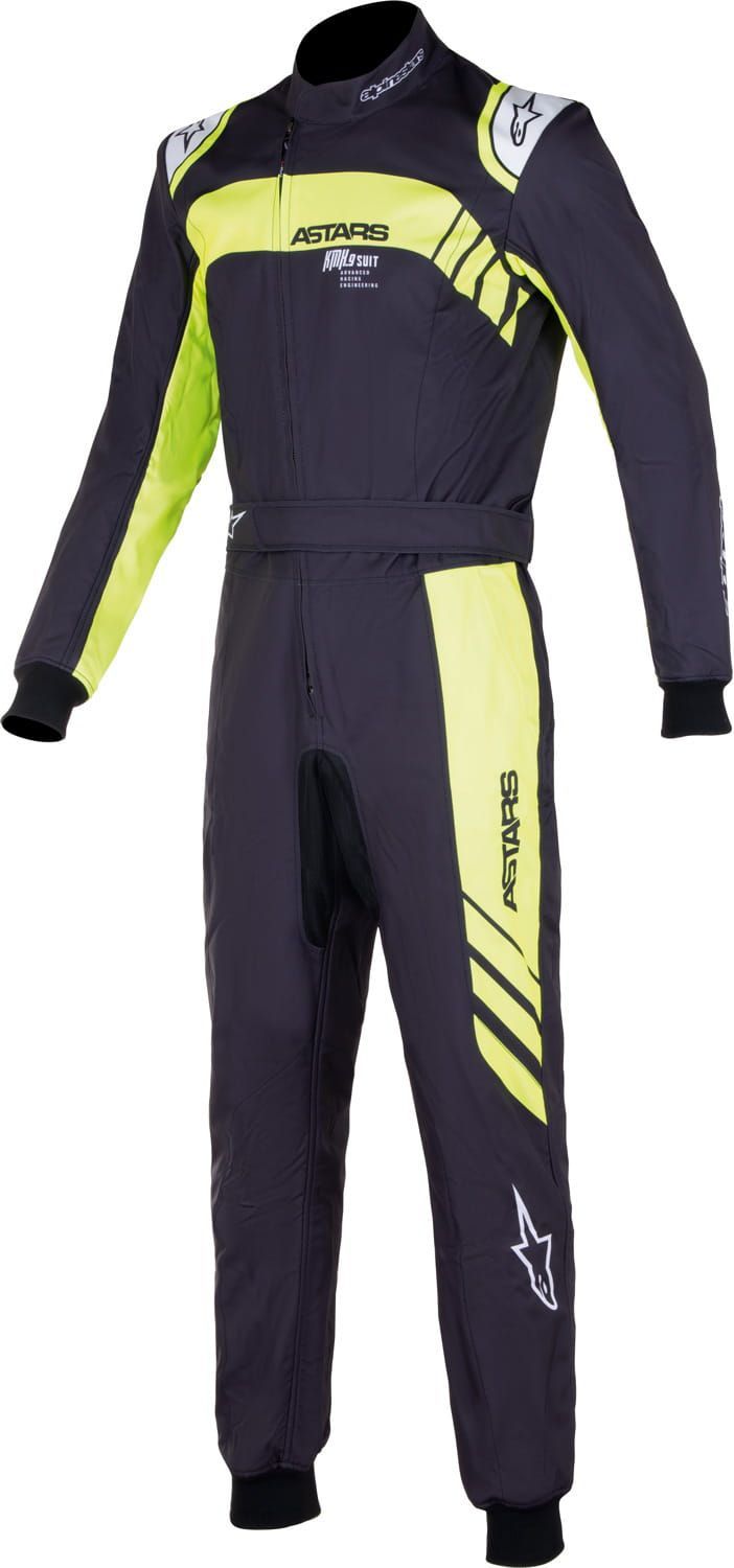 Alpinestars kartoverall  KMX9 v3 graph 3 zwart/geel