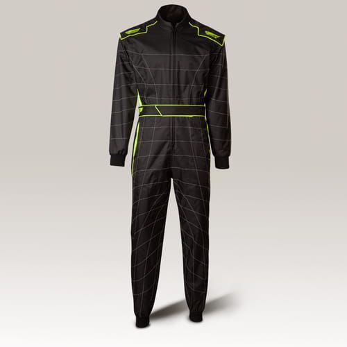 Speed kartoverall Cordura Atlanta CS-1 zwart/fluorgeel