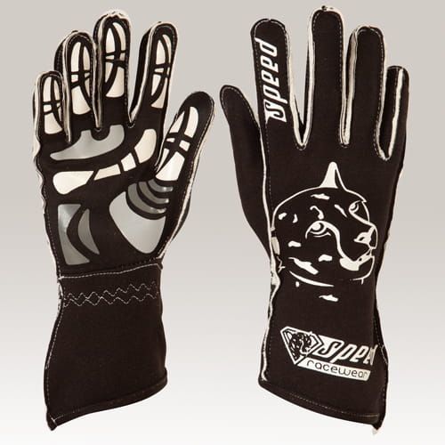 Speed karthandschoenen Melbourne G-2 zwart/wit