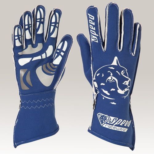 Speed karthandschoenen Melbourne G-2 blauw/wit