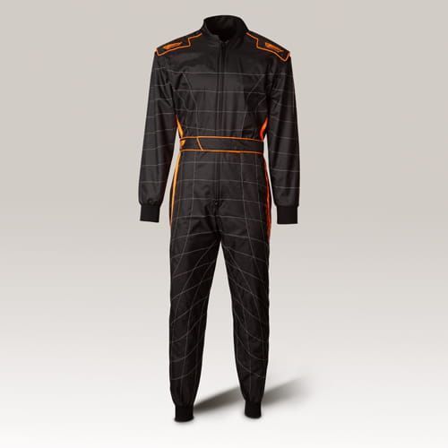 Speed kartoverall Cordura Atlanta CS-1 zwart/fluororanje