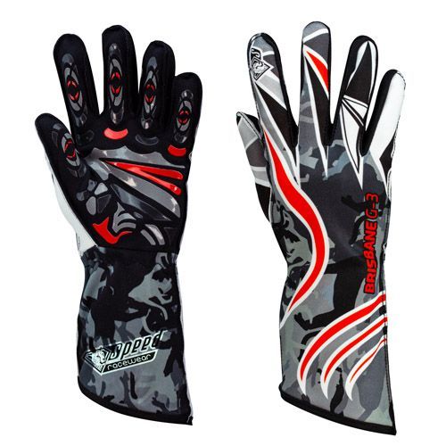 Speed karthandschoenen Brisbane G3 zwart/wit/rood