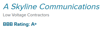 A Skyline Communications logo with