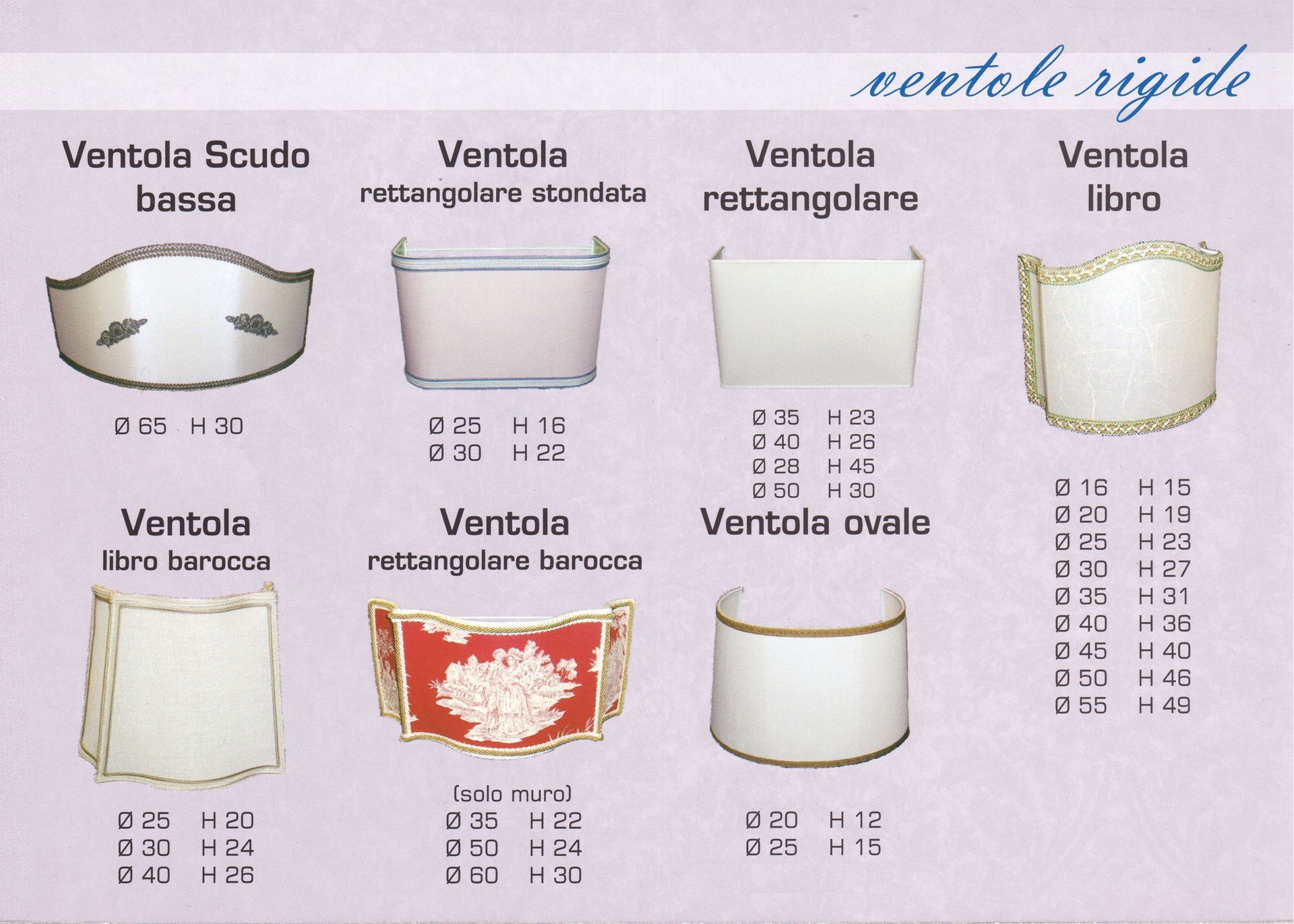 Ventola scudo bassa, ventola rettangolare stondata, ventola rettangolare, libro, libro barocca, rettangolare barocca, ovale