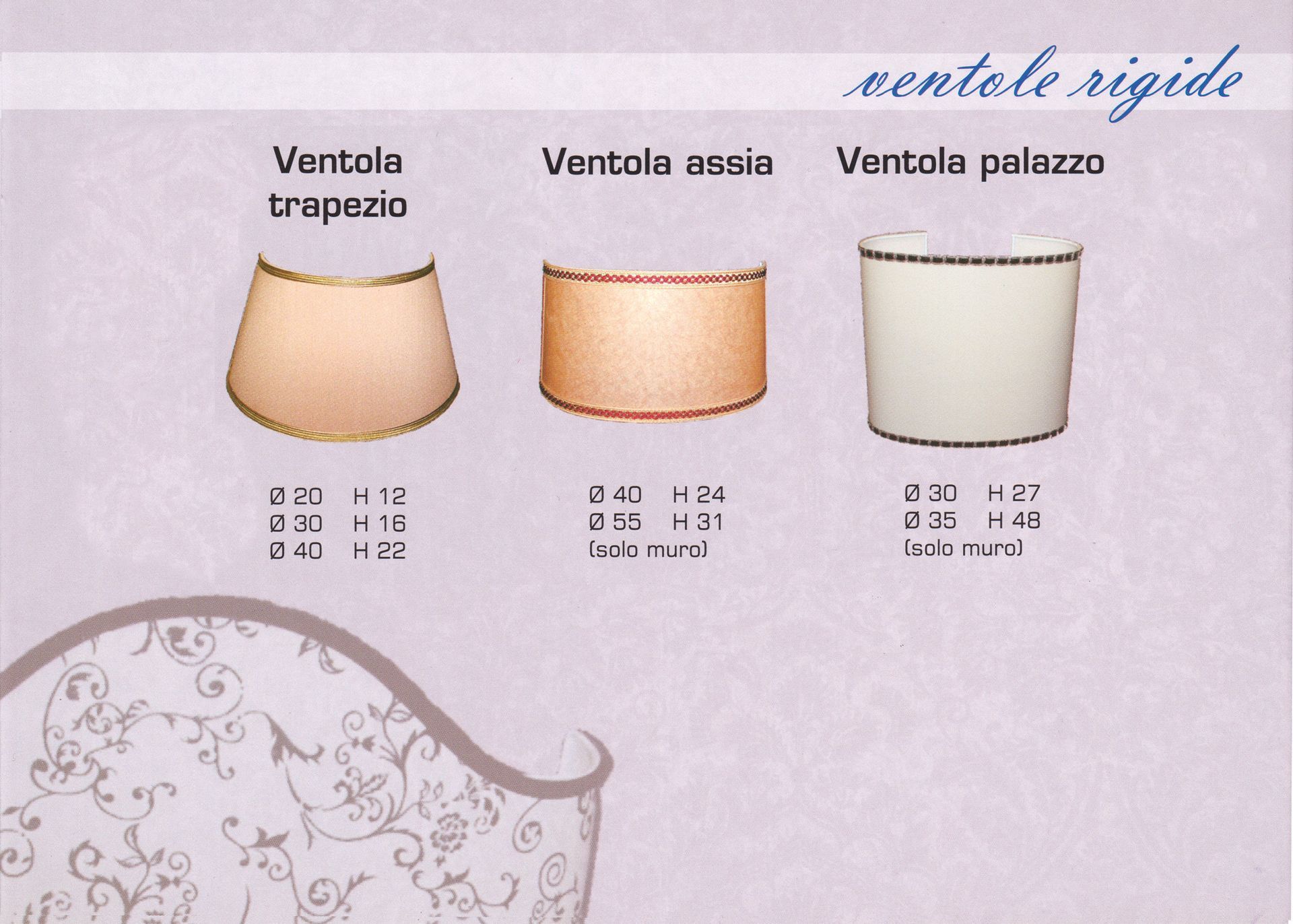ventola trapezio, ventola assia, ventola palazzo