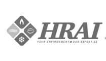 HRAI logo with a gray diamond emblem and the words “HRAI” and “Your Environment Our Expertise”