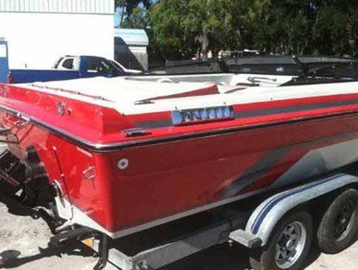 Boat After Waxing — Jacksonville, FL — Excel Professional Detailing & Fiberglass