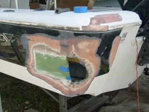 Fixing Hole On Boat — Jacksonville, FL — Excel Professional Detailing & Fiberglass