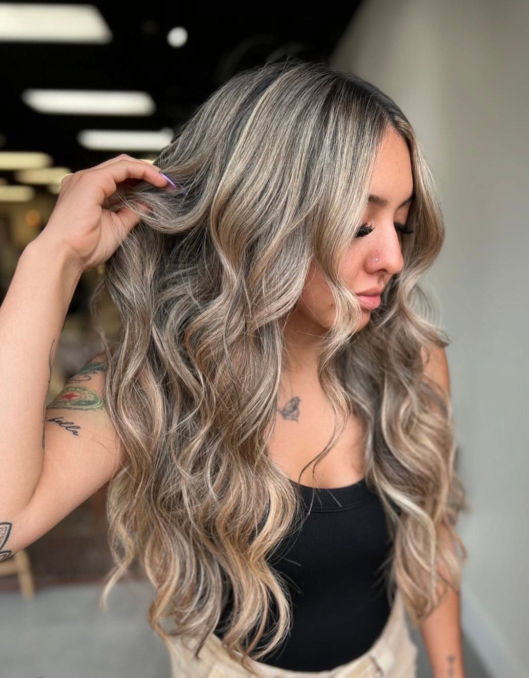 balayage, blonding, highlights, haircolor