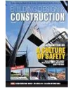 Book cover for “Buildings Design & Construction” with a futuristic safety illustration and multiple building photos