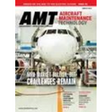 AMT Aircraft Maintenance Technology magazine cover with airport scene and airplane behind the title