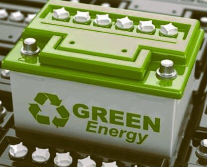 MicroCranes® mini crane M1 Model. A battery powered mini crane hoist used in many industries. Lifts 2,000 pounds up to 20 feet. Compact, easily moved. Green battery with recycling symbol and “GREEN Energy” label