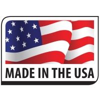 American flag with “Made in the USA” text