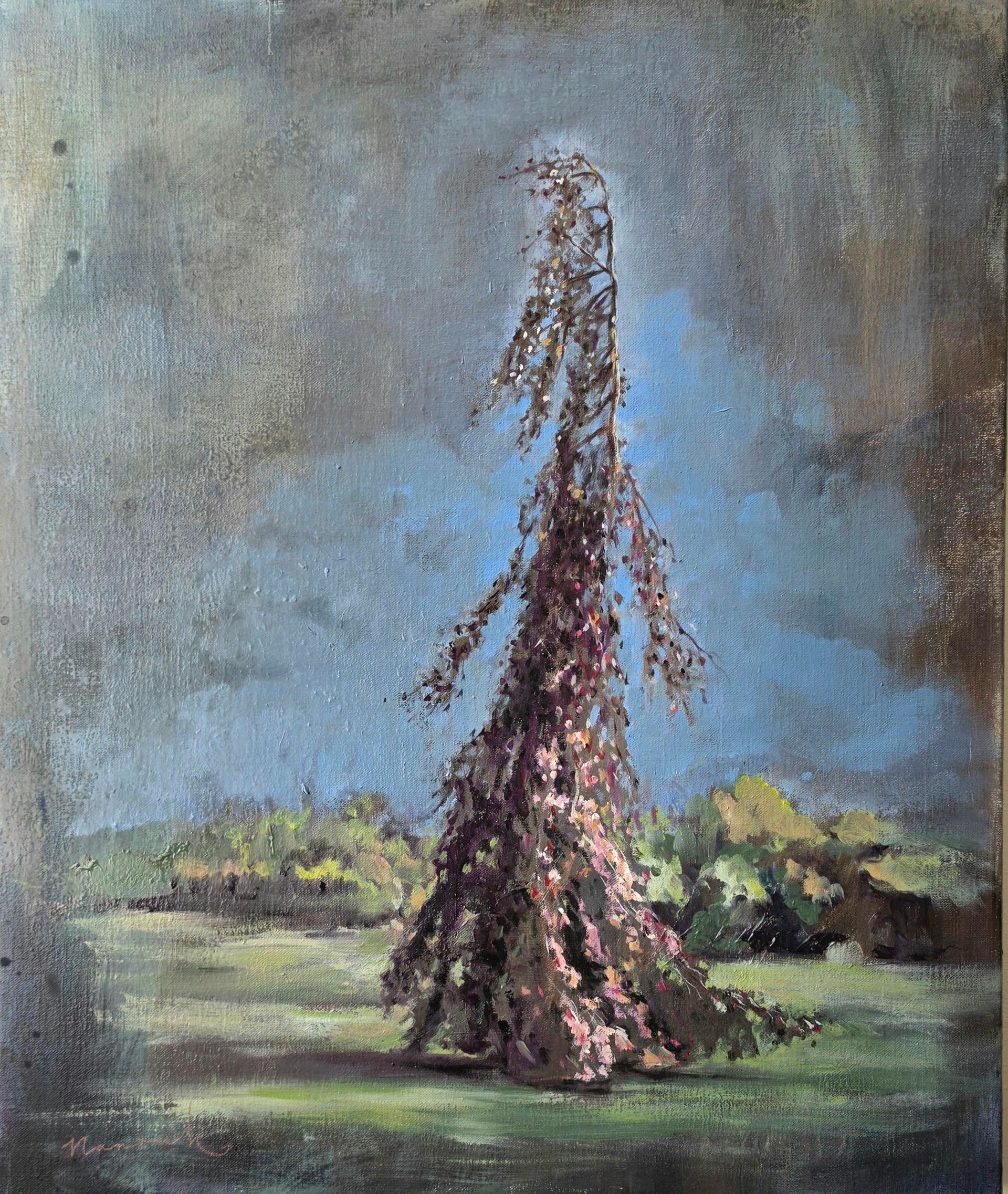 bomenschilderij, treurbeuk