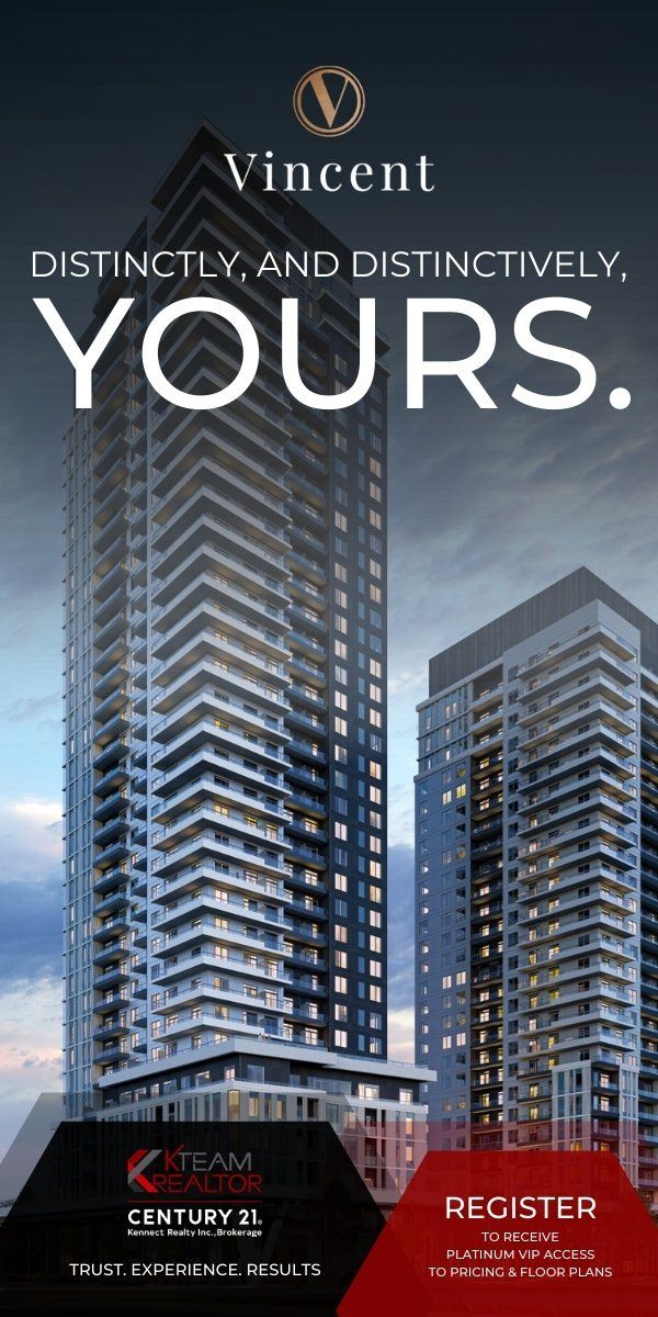 A tall building with the words `` distinctly and distinctively yours '' on it.