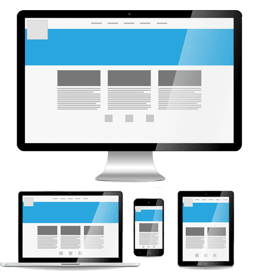 A computer monitor a laptop a cell phone and a tablet