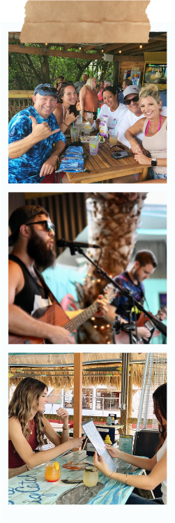 image of photo strip with 3 photos from the restaurant