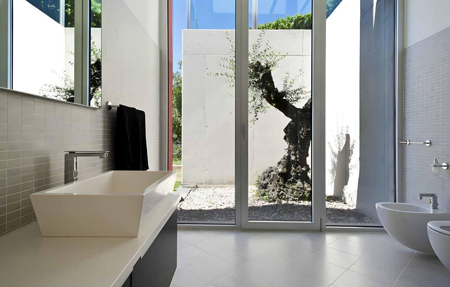 A Bathroom with A Sink a Toilet and A Window — B3 Plumbing in Flynn, ACT
