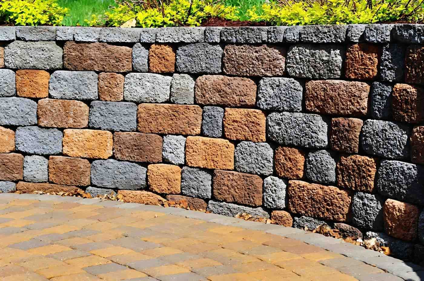 A Brick Wall with A Brick Patio in Front of It — B3 Plumbing in Flynn, ACT