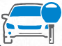 Blue car with key. | Automotive Excellence