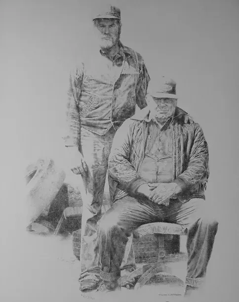 charcoal paintings