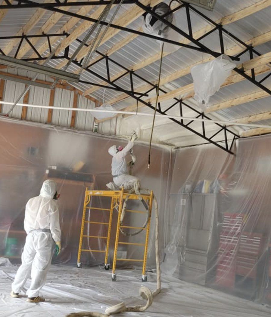 Pole Barn spray foam insulation