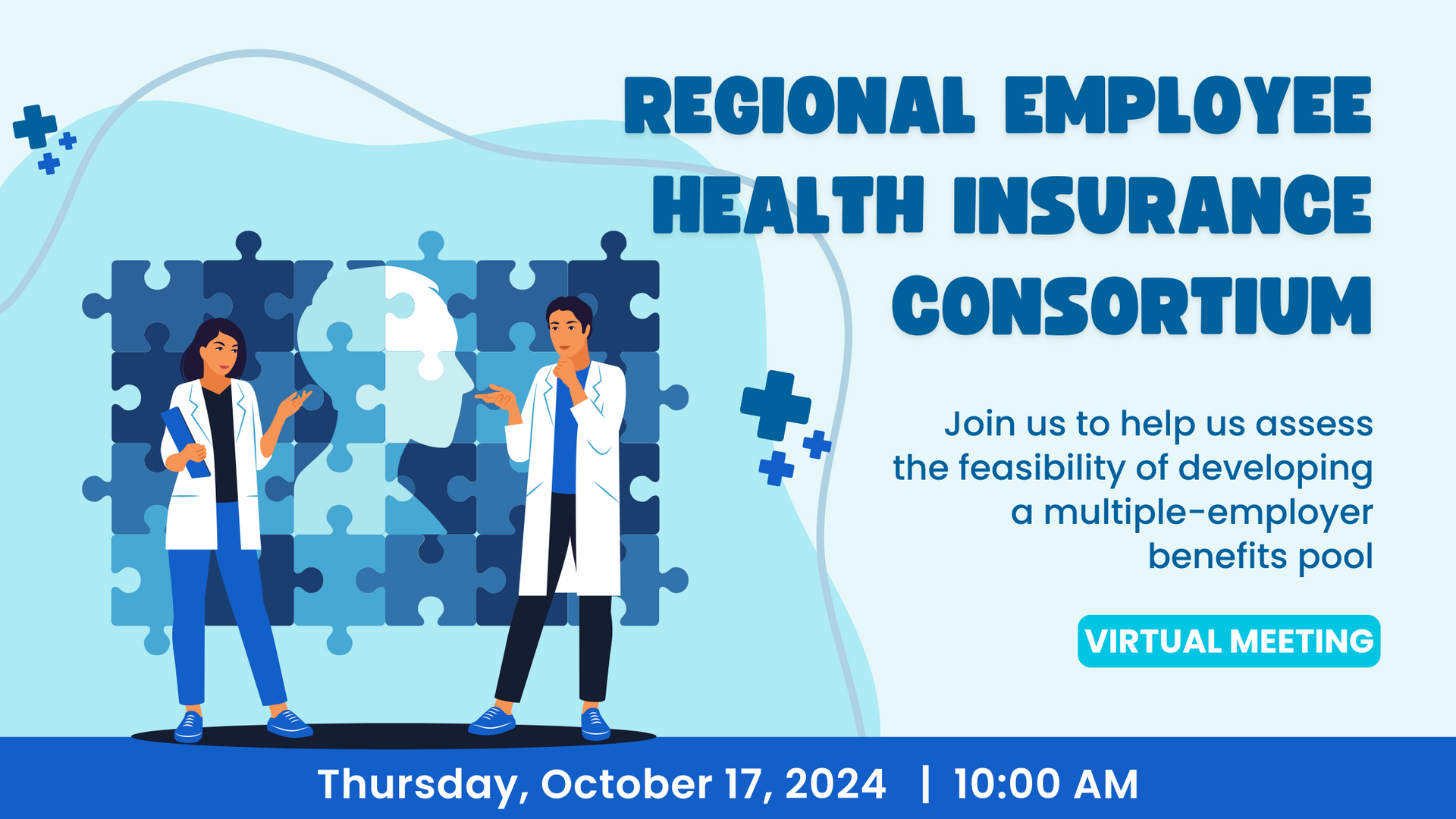 A poster for a regional employee health insurance consortium.
