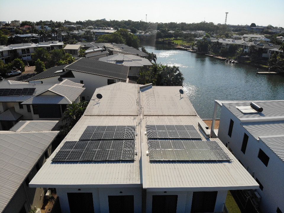 A House with Solar Panels on The Roof — Eco Sparks Solar & Electrical Contractors in Berrimah, NT