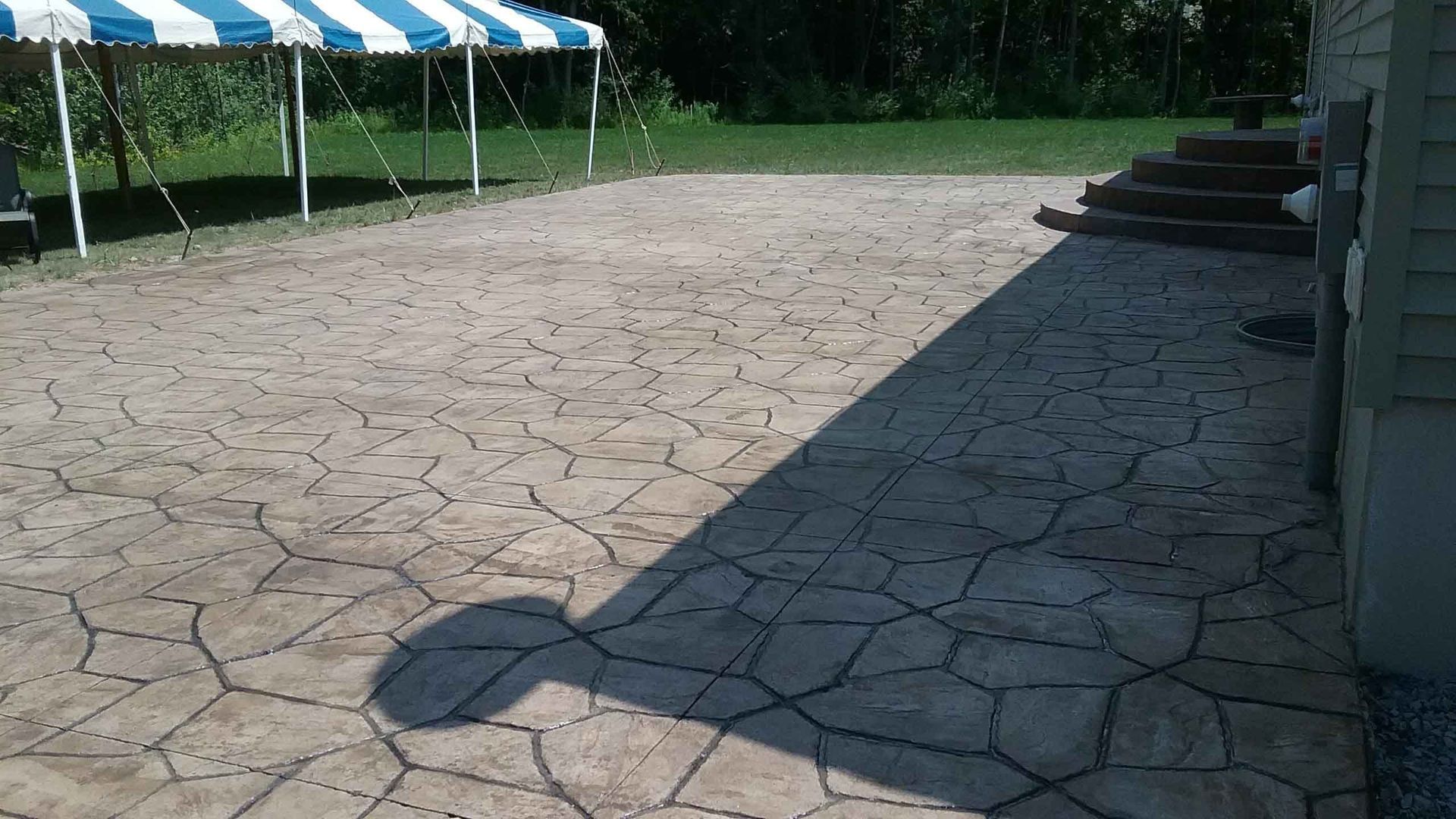 Beautiful Floor of Patio — Clinton, NY — CNY Custom Concrete & Masonry