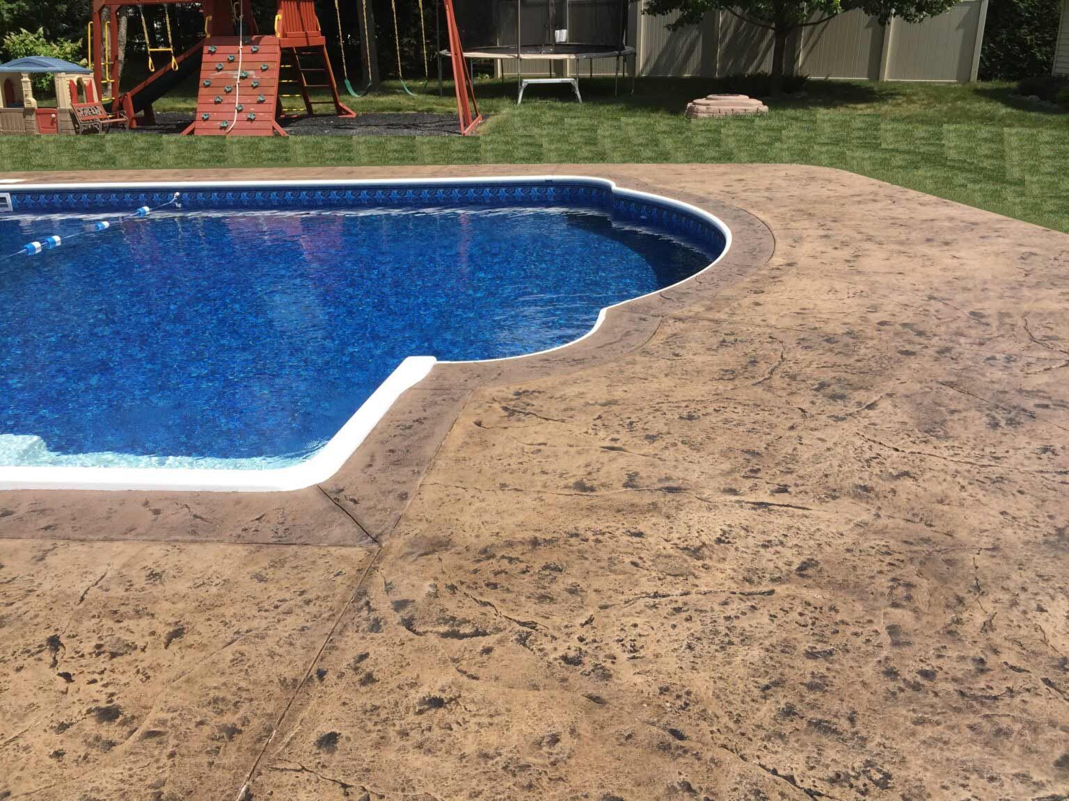 Flooring of Pool — Clinton, NY — CNY Custom Concrete & Masonry